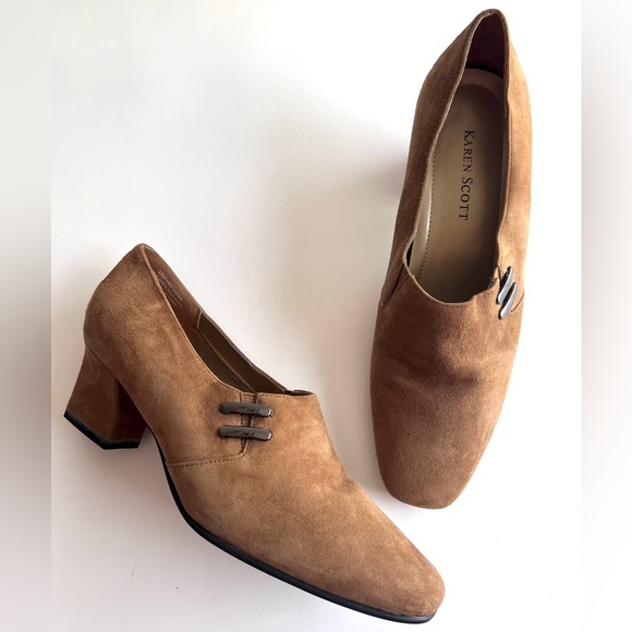 ✨NWOT✨ Karen Scott Women's Brown Heels Size 7M - Picture 2 of 11